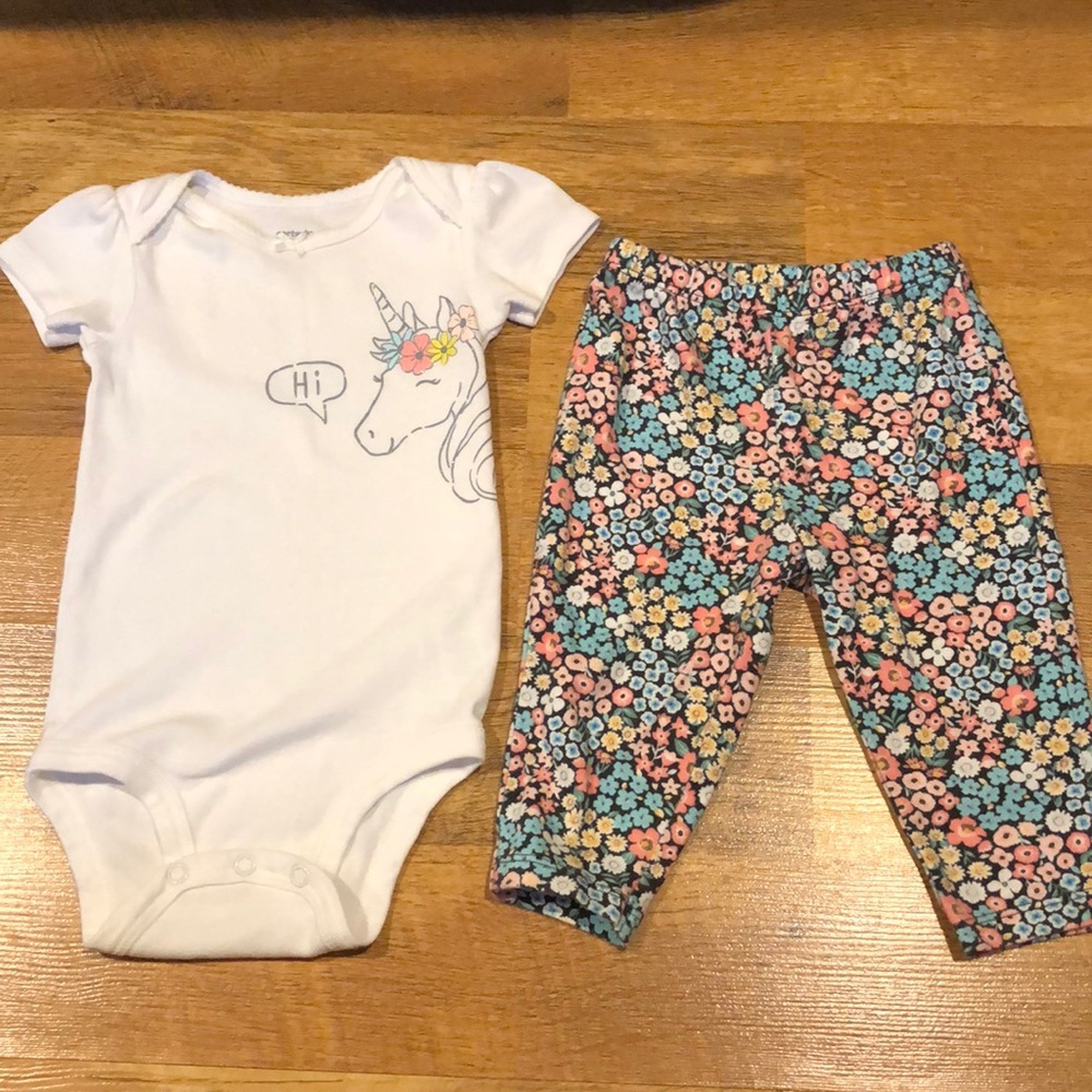 9m Carter’s Unicorn Outfit